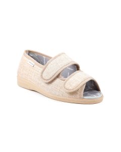 Dora ladies ultra-wide open toe canvas sandal 6E fitting
