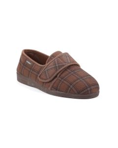 Steve men’s extra-wide, touch fastening slipper with classic style