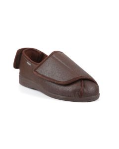Wesley men’s extra-wide, fold-flat slipper with PU upper