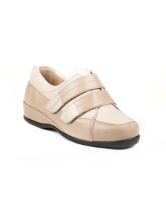 Wested ladies extra-wide twin-strap touch fastening shoe