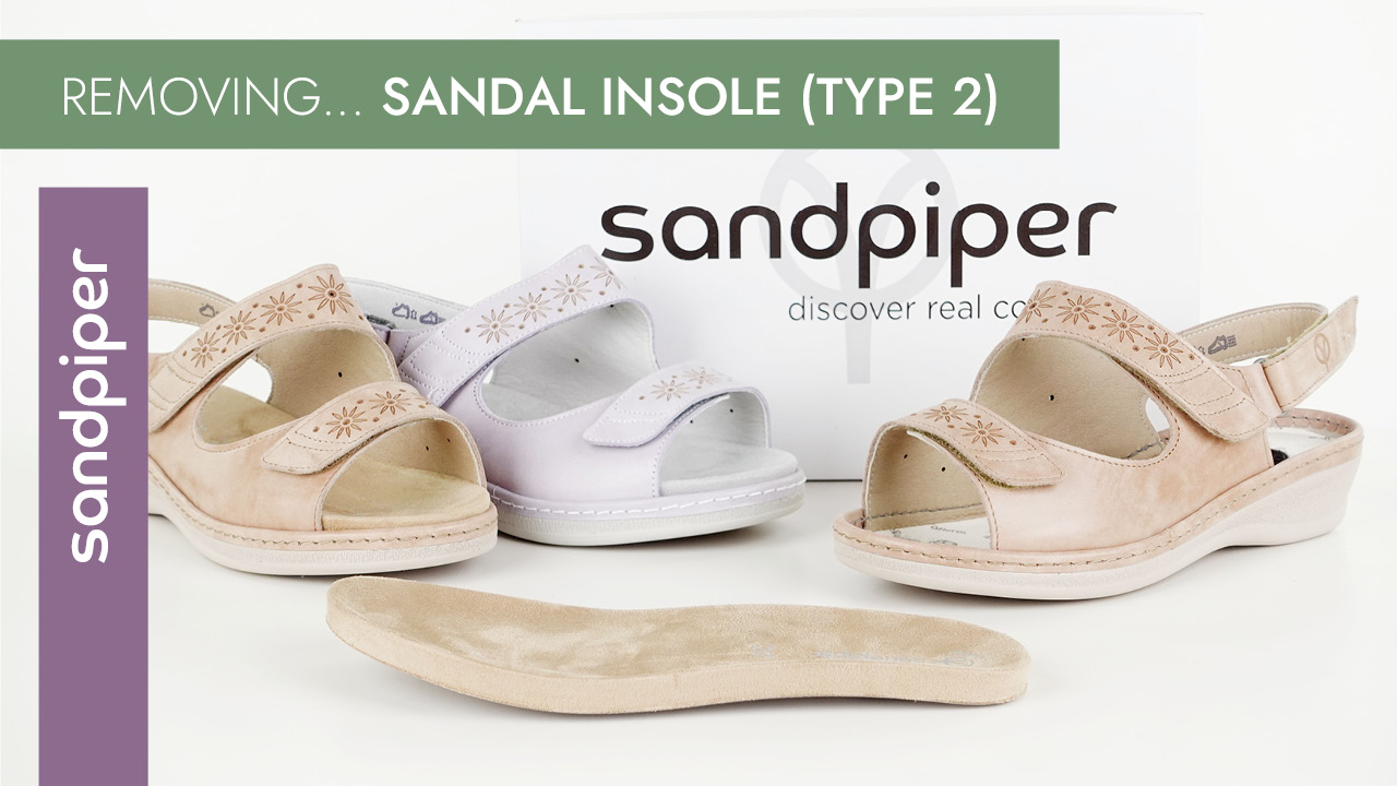 Ladies Removable Sandal Insole Type 2 Video Guide (6E)