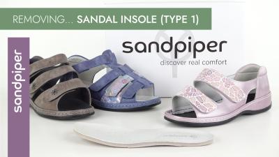Ladies Removable Sandal Insole Type 1 Video Guide (6E)