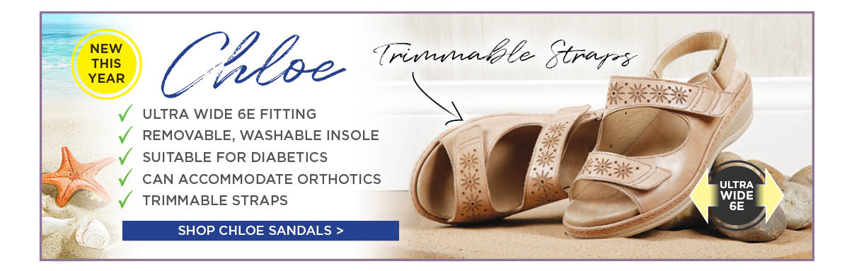 NEW! Chloe Ladies Ultra Wide Sandals