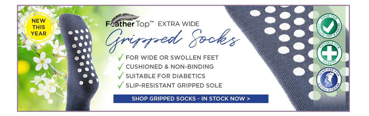 NEW! FeatherTop Gripped Socks